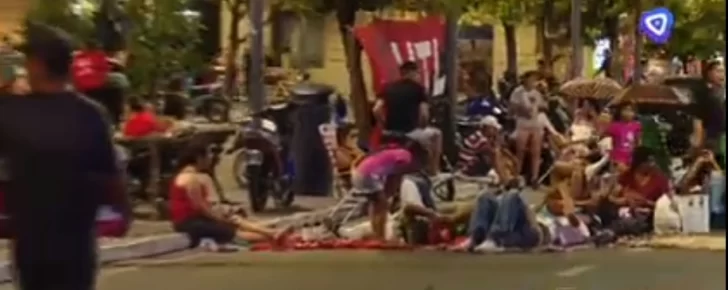 Acampe en Plaza Independencia Acampe en Plaza Independencia