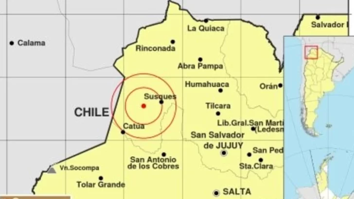 Un sismo de 6.4 sacudió Jujuy y provocó que se activen las alarmas en los celulares