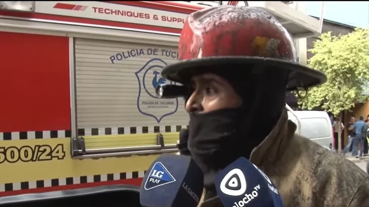 Principio de incendio en calle Córdoba al 500