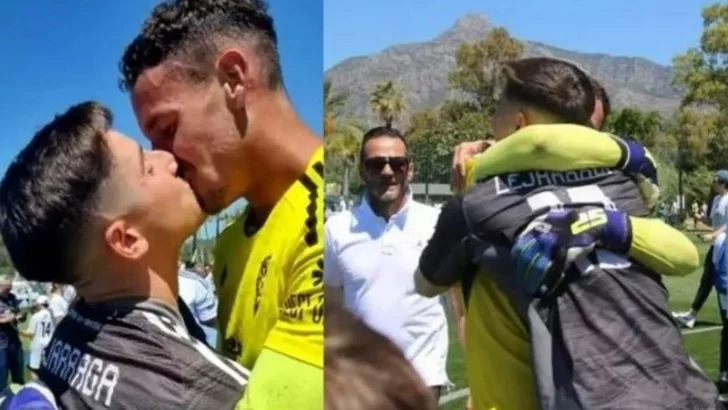 La foto del arquero que besó a su novio luego de salir campeón y se convirtió en símbolo del anti machismo en el fútbol