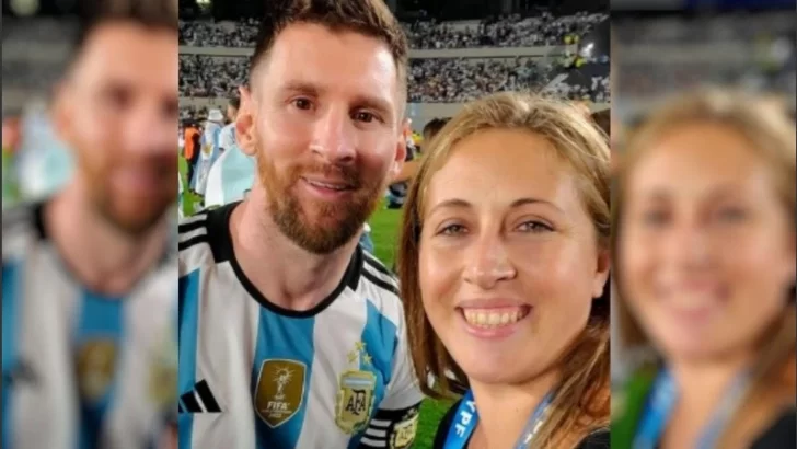 Le pidió una selfie a Messi pero surgió un imprevisto y la reacción de Leo se volvió viral