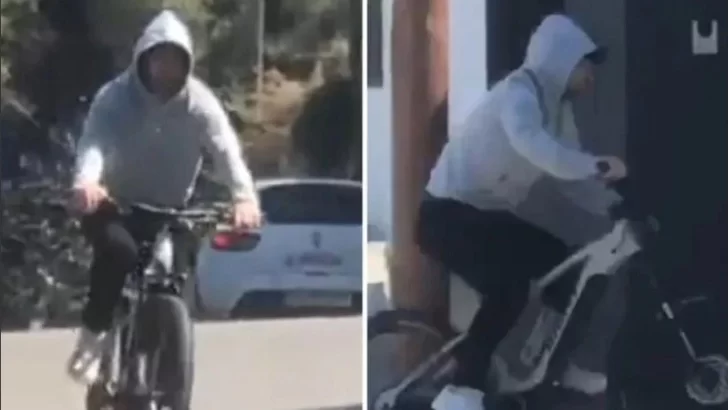 Video: tras llegar con 15 valijas, Messi salió a andar en bicicleta por las calles de Barcelona
