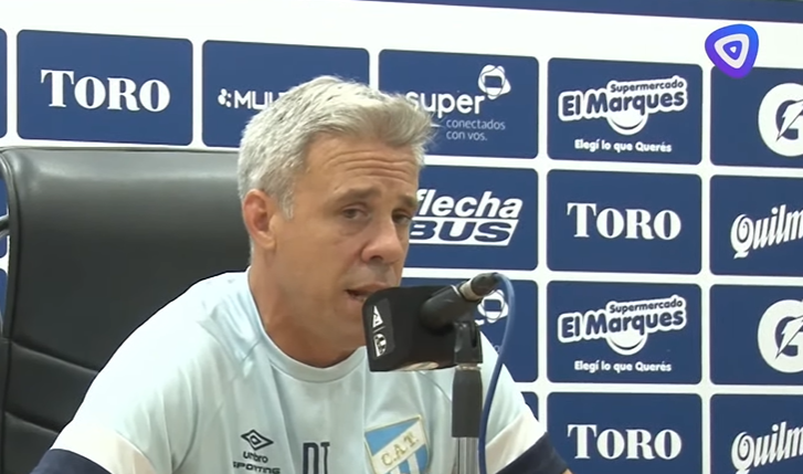 Después de ganar el partido contra Unión, Lucas Pusineri dejó de ser el DT de Atlético Tucumán