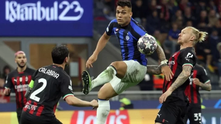 El Inter de Lautaro Martínez sacó ventaja: le ganó al Milan en la ida de semifinales de Champions League