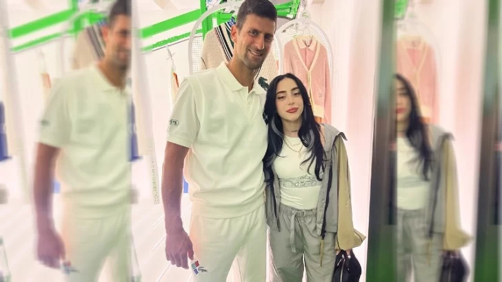 De una número uno a otro: Nicki Nicole y Novak Djokovic se encontraron en París