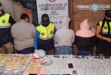 Detuvieron a los integrantes de una familia dedicada al narcomenudeo en Tafí Viejo