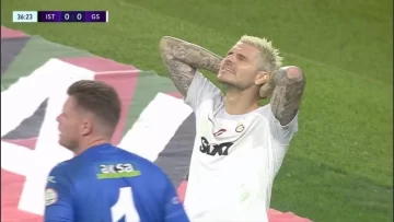 El blooper del año: así fue el insólito gol que erró Mauro Icardi en Turquía