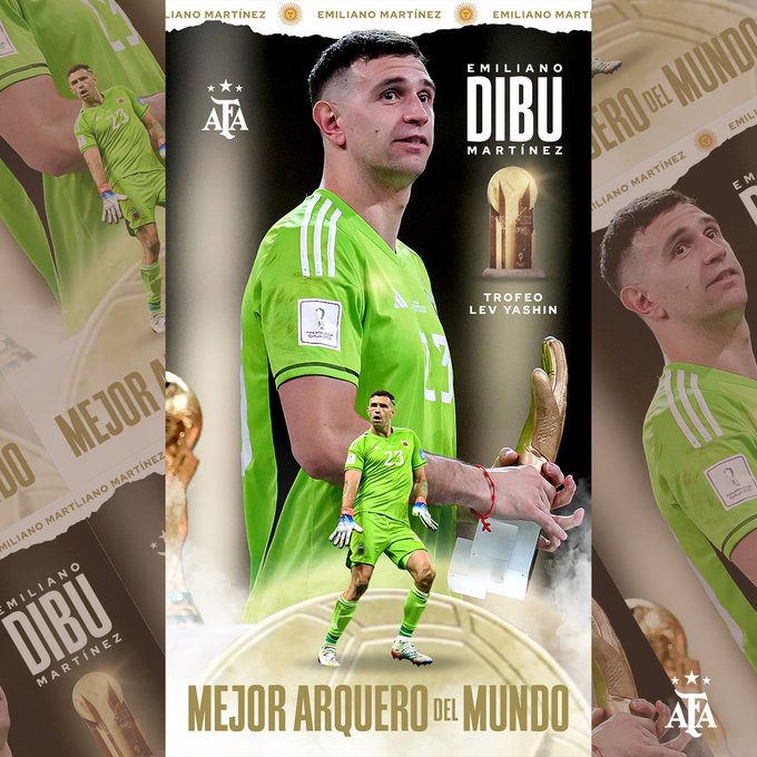 Emiliano Martínez se quedó con el Trofeo Yashin