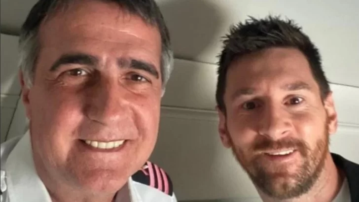 Sorpresa: Antonio Laje fue el piloto que trajo a Lionel Messi a Argentina