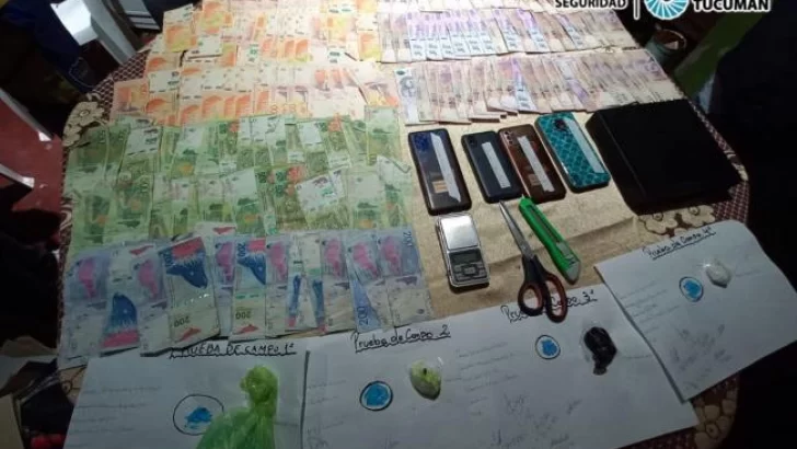 Secuestraron cocaína y más de $800.000 en una casa de La Cocha