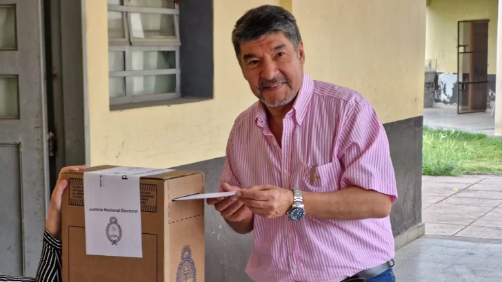 El vicegobernador Miguel Acevedo emitió su voto