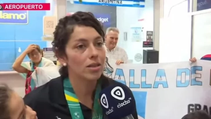 Llegó a Tucumán Cynthia Pinto, ganadora de la medalla de oro en los Juegos Panamericanos