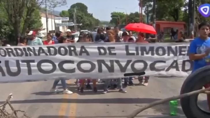 Limoneros Autoconvocados realizan cortes de ruta en distintos puntos de Tucumán