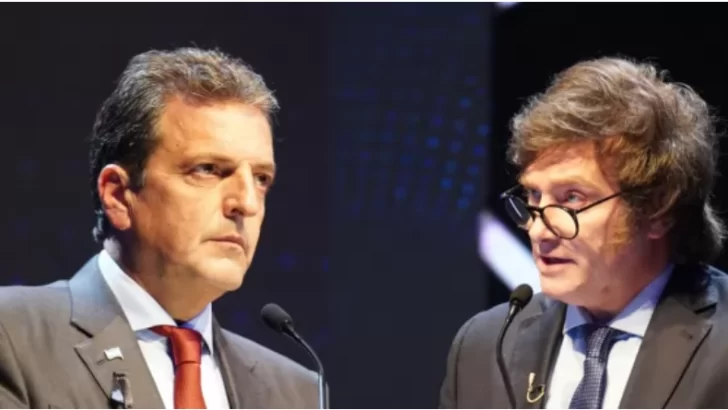 El cruce del año: hoy debaten Massa y Milei de cara al balotaje