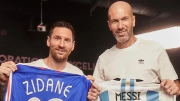Encuentro estelar entre Messi y Zidane: Maradona, Francescoli, Aimar y la gloria que los une