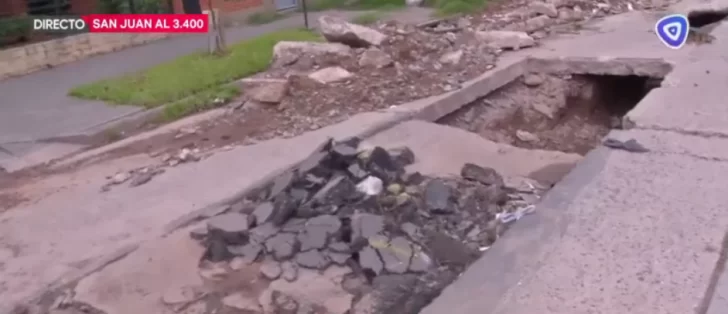 Vecinos de San Juan al 3.400 reclaman por obras inconclusas en la zona Vecinos de San Juan al 3.400 reclaman por obras inconclusas en la zona