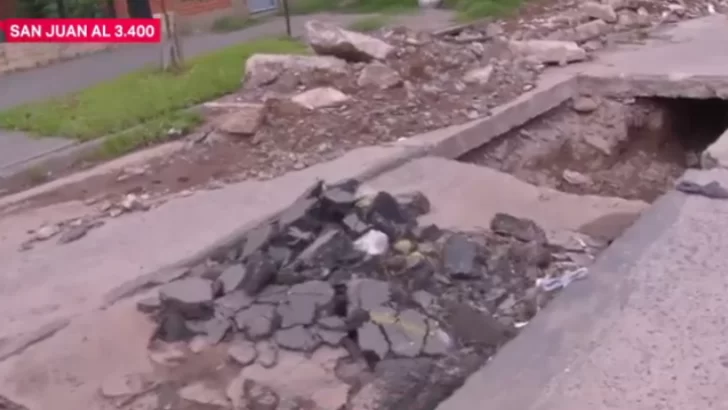 Vecinos de San Juan al 3.400 reclaman por obras inconclusas en la zona