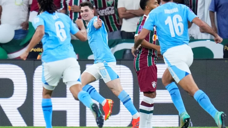 Con dos goles de Julián Álvarez, Manchester City goleó al Fluminense y ganó el Mundial de Clubes
