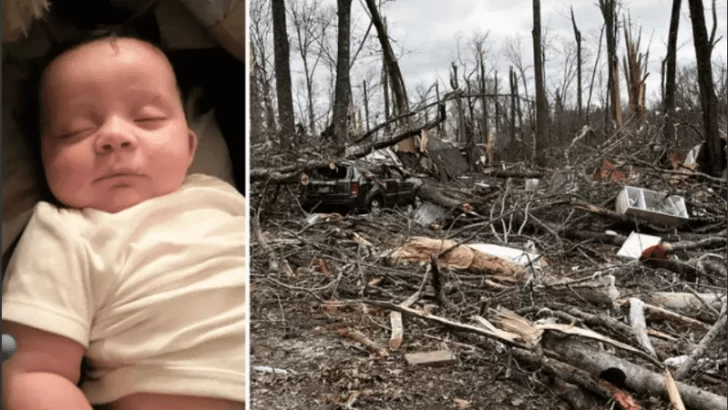 Estados Unidos: bebé arrastrado por un tornado fue encontrado vivo en un lugar inusual