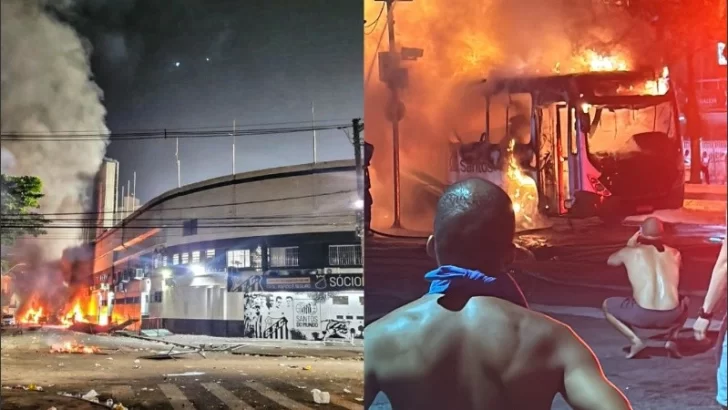 El Santos de Pelé y Neymar descendió por primera vez en 115 años: hubo destrozos y quema de autos