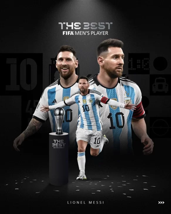 Lionel Messi ganó por tercera vez el premio The Best