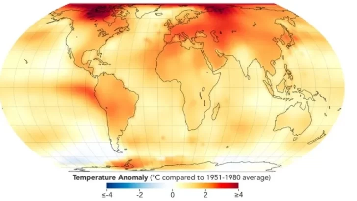 La Nasa advirtió por la crisis climática y confirmó que 2023 fue el año más cálido registrado