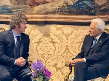 Milei se reunió con el presidente de Italia, Sergio Mattarella