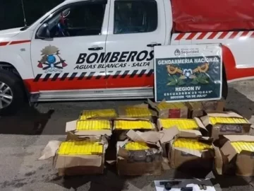 Encontraron más de 300 kilos de cocaína en una camioneta de los bomberos