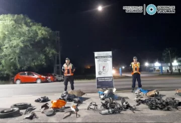La Policía detectó un transporte de encomiendas que trasladaba partes de motocicletas robados La Policía detectó un transporte de encomiendas que trasladaba partes de motocicletas robados