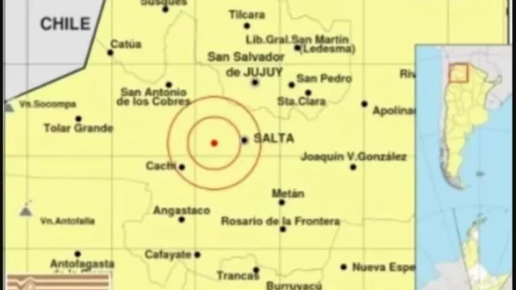 Un temblor sacudió a los habitantes de Salta y Tucumán