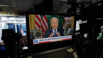 Tras el ataque a Trump, Biden instó a los estadounidenses por cadena nacional a resolver sus diferencias “en las urnas, no con balas”