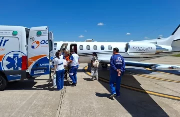 Se realizó con éxito un nuevo traslado sanitario de un niño de 10 años a Buenos Aires
