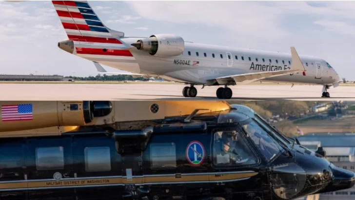 Tragedia aérea en Washington: un avión con pasajeros y un helicóptero militarchocaron en el aire