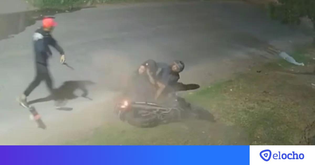 Un policía de civil iba en moto con su hija y mató a un delincuente que ...