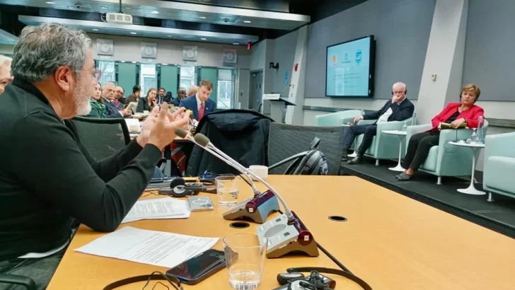 Gerardo Martínez cuestionó ante el FMI la dureza del ajuste en Argentina