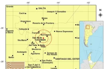Un sismo leve se sintió esta mañana en la provincia