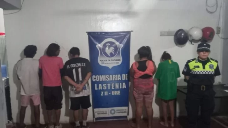 Noche violenta en La Antena: cinco detenidos tras enfrentarse a la policía