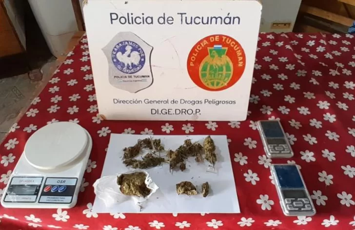 Personal policial encontró marihuana luego de realizar un allanamiento por robo