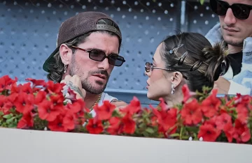 Tini Stoessel y Rodrigo De Paul se mostraron juntos en el Mutua Madrid Open