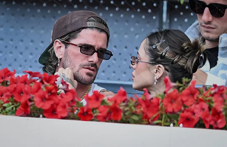 Tini Stoessel y Rodrigo De Paul se mostraron juntos en el Mutua Madrid Open