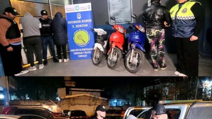 Investigan a una banda delictiva que se dedicaría a la venta de motos robadas