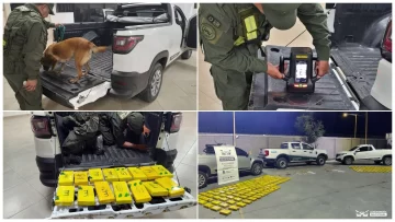 Detienen a cuatro personas con 258 kilos de cocaína ocultos en camionetas en la ruta 40