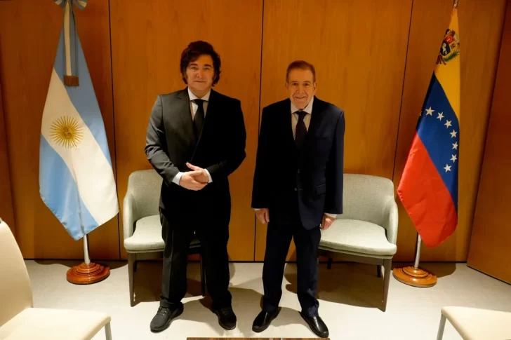 Milei recibió en Madrid a Edmundo González y un asilado en embajada argentina en Caracas