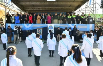 Jaldo tomó la promesa de lealtad a la Bandera en Trancas
