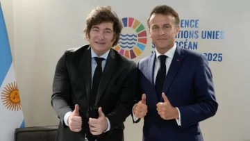 Milei se reunió con Macron antes de continuar viaje hacia Israel