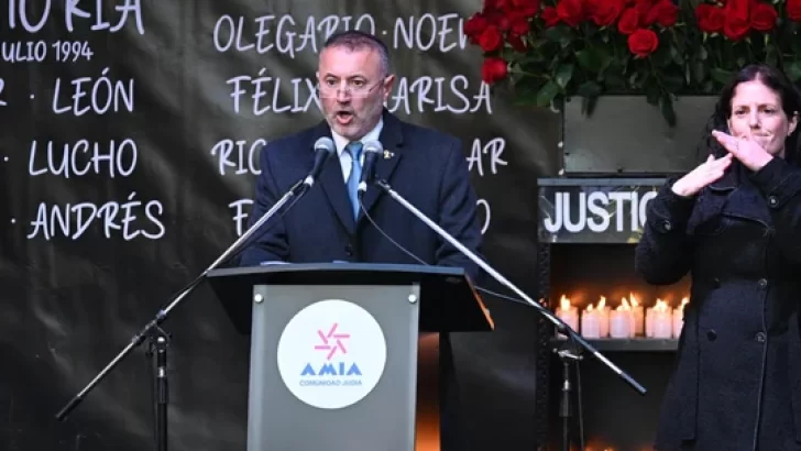 “Irán es el máximo responsable del atentado que asesinó a 85 inocentes”, expresó el presidente de la AMIA