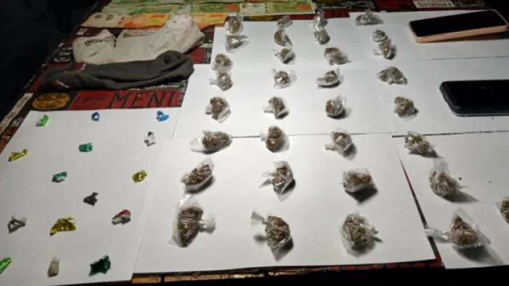 Decomisaron drogas fraccionadas en una vivienda de la zona del Mercofrut