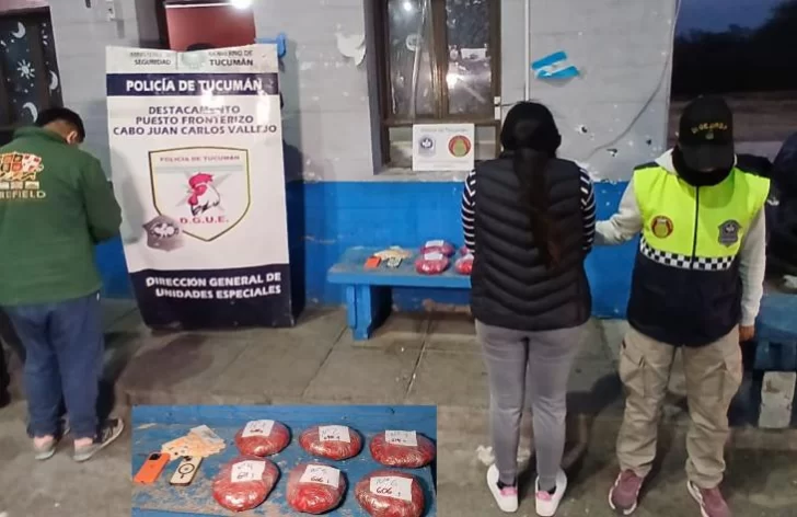 Detuvieron a una pareja y encontraron seis “panes” de marihuana compactada Detuvieron a una pareja y encontraron seis “panes” de marihuana compactada