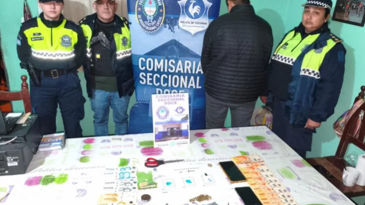 Personal policial secuestró drogas y demoró a una persona