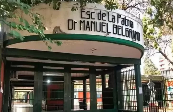 El Ministerio de Educación aclaró que no hay riesgo edilicio en la Escuela de la Patria Manuel Belgrano